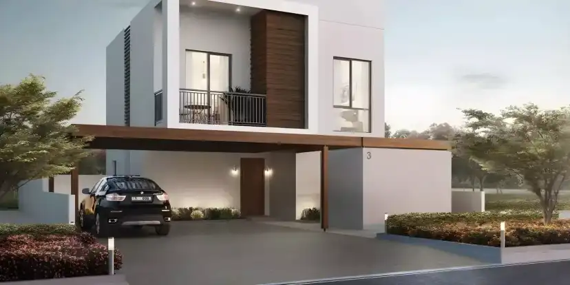 Al Ghadeer 2 standalone villa exterior and garden boundary