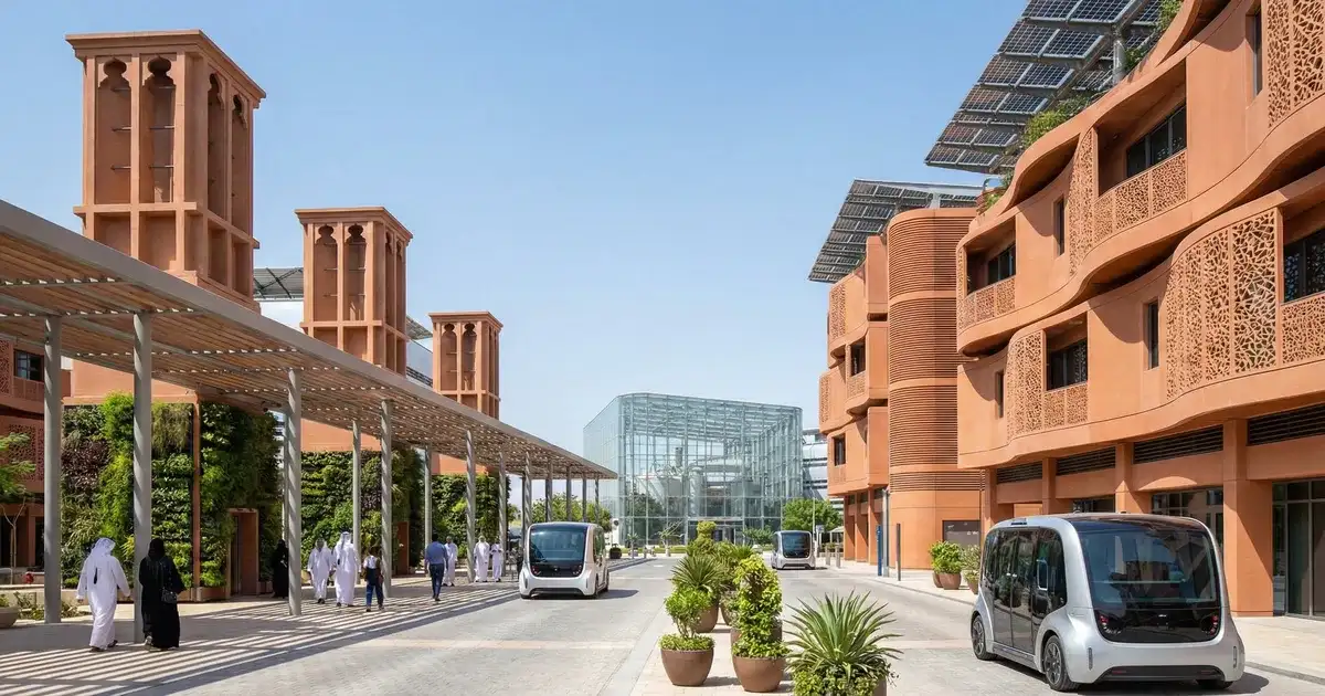 مدينة مصدر: الحياة المستدامة والاستثمار العقاري الأخضر