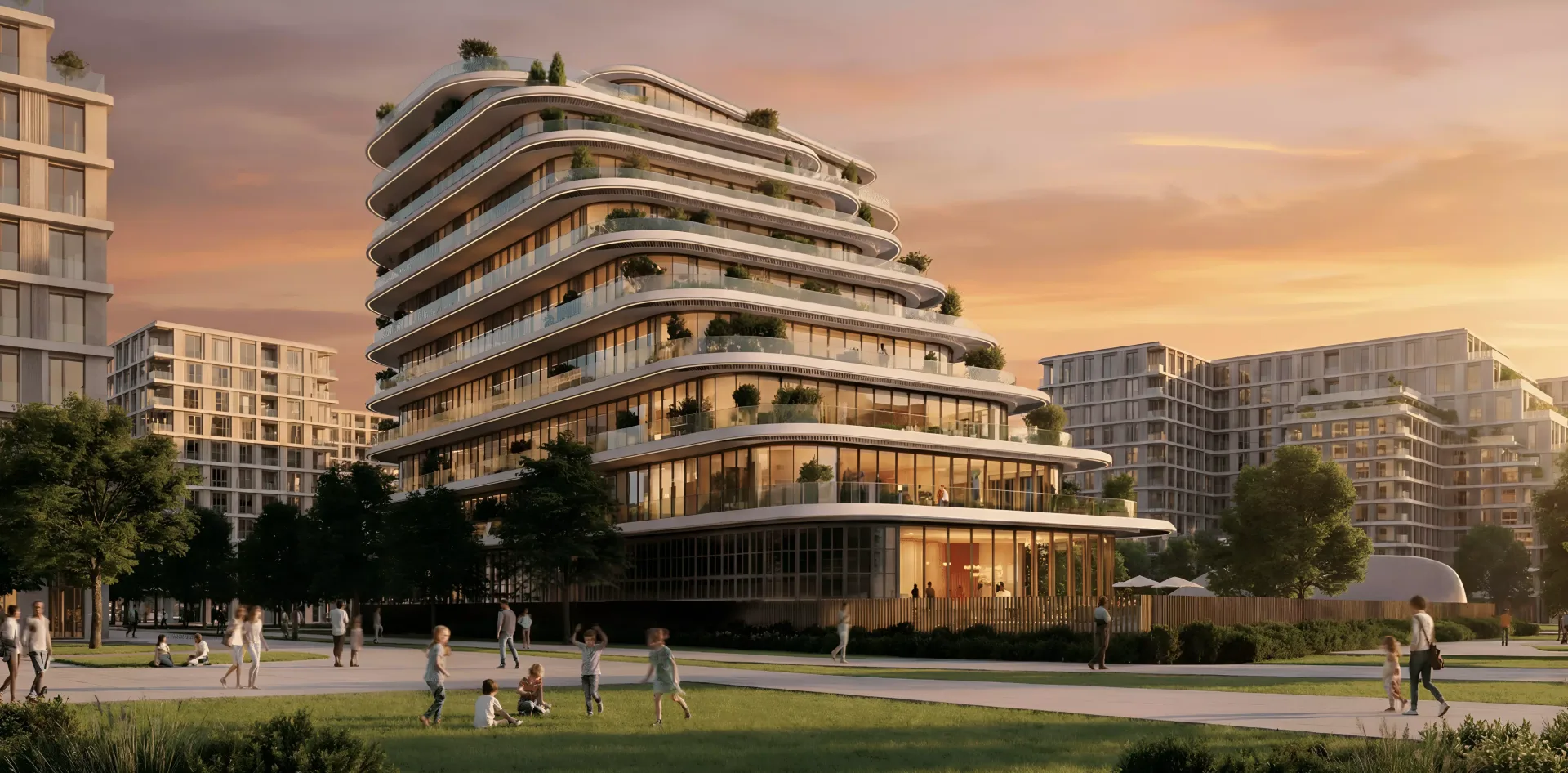 Project marketing visual for Novayas in Yas Island.