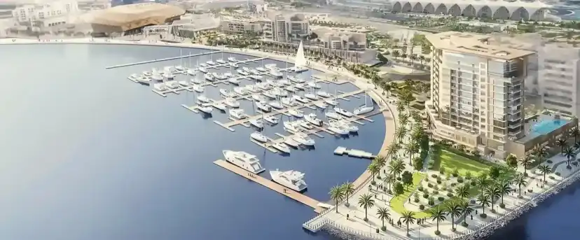 The Bay Residence I building seen from the water