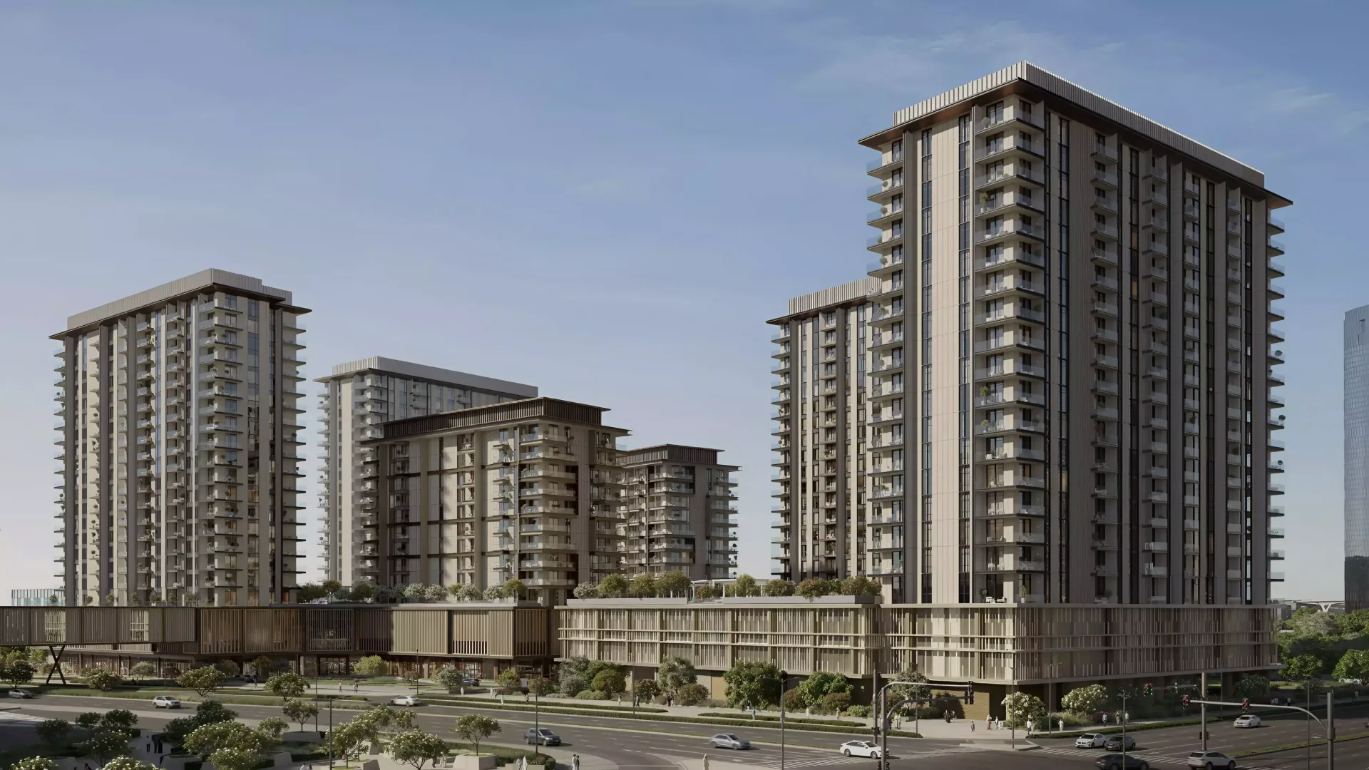 Project marketing visual for Tara Park 2 in Al Reem Island.