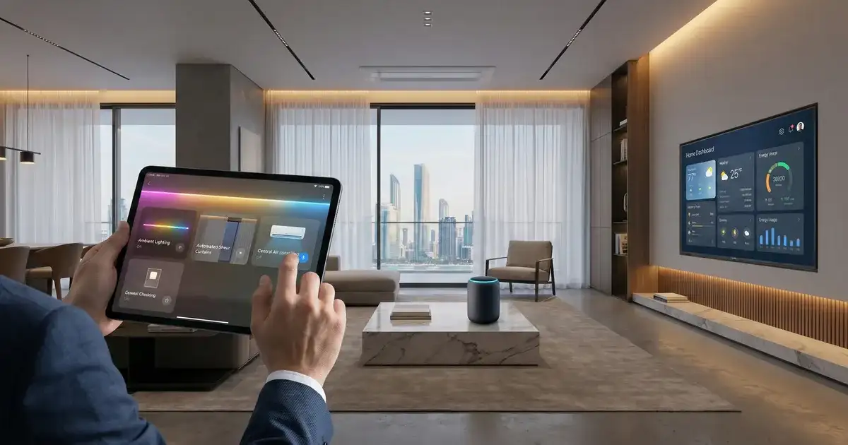 المنازل الذكية في أبوظبي: اتجاهات الذكاء الاصطناعي وإنترنت الأشياء وأتمتة المنازل لعام 2026